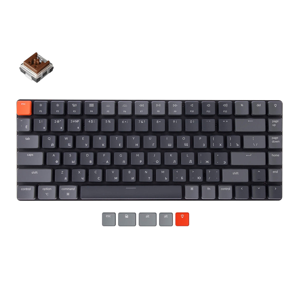 Keychron K3 Ultra-slim Wireless Mechanical Keyboard  (Russian RU Layout) -Version 2