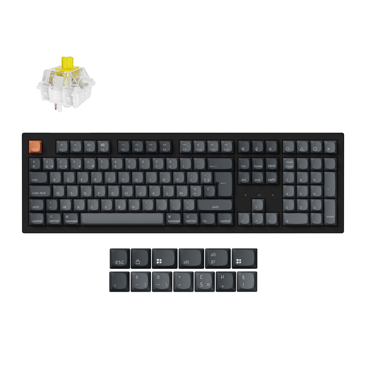 Keychron K10 Max QMK Wireless Custom Mechanical Keyboard ISO Layout Collection