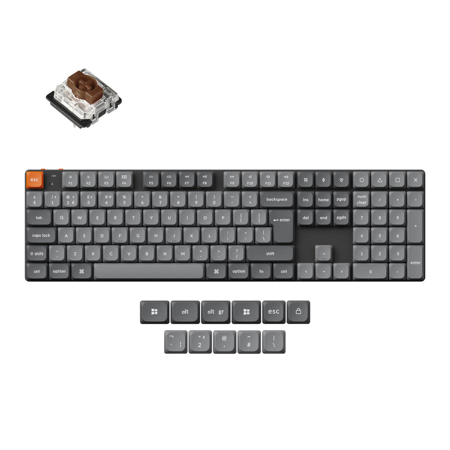 Keychron K5 Max QMK Wireless Custom Mechanical Keyboard ISO Layout Collection