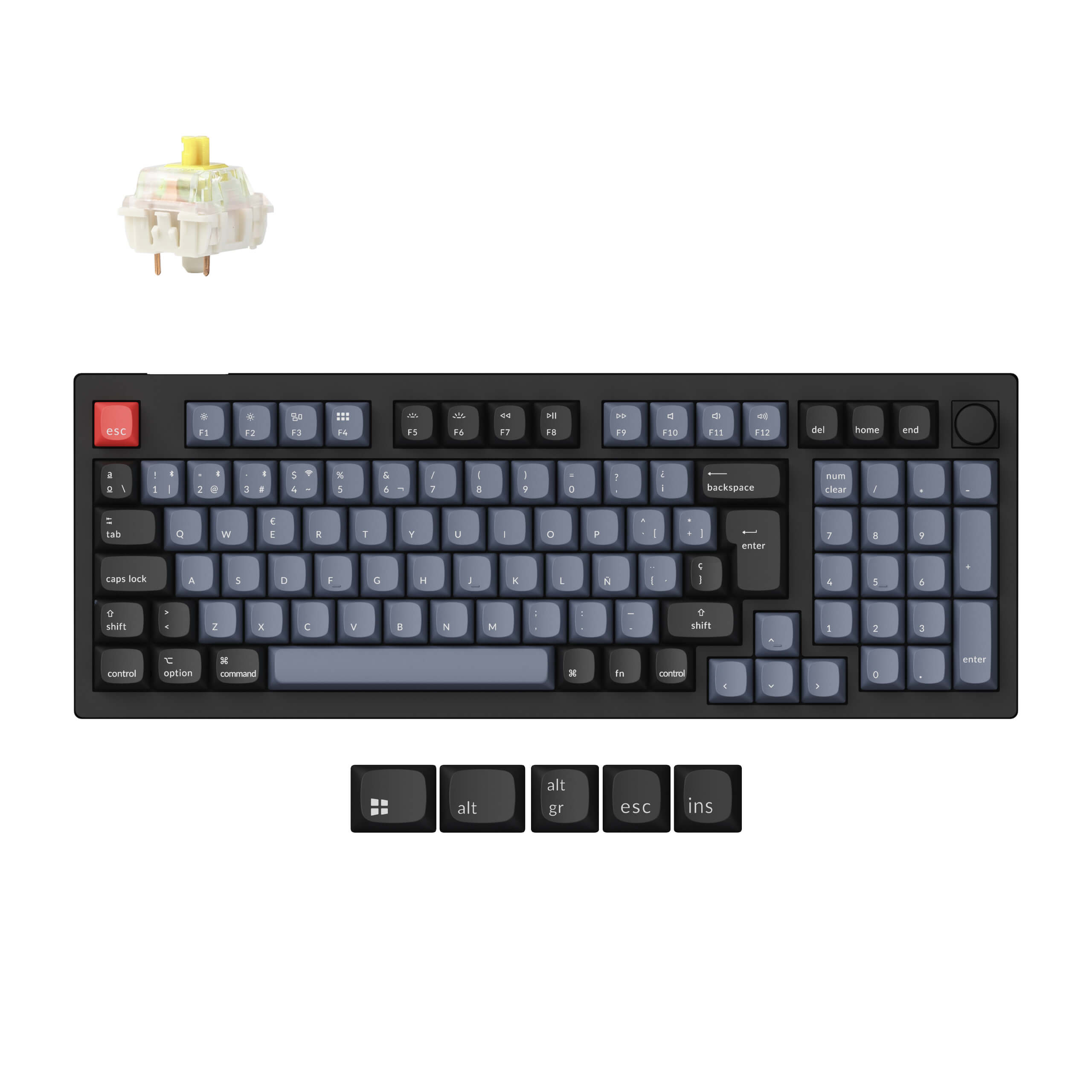 Keychron V5 Max QMK Wireless Custom Mechanical Keyboard ISO Layout Collection