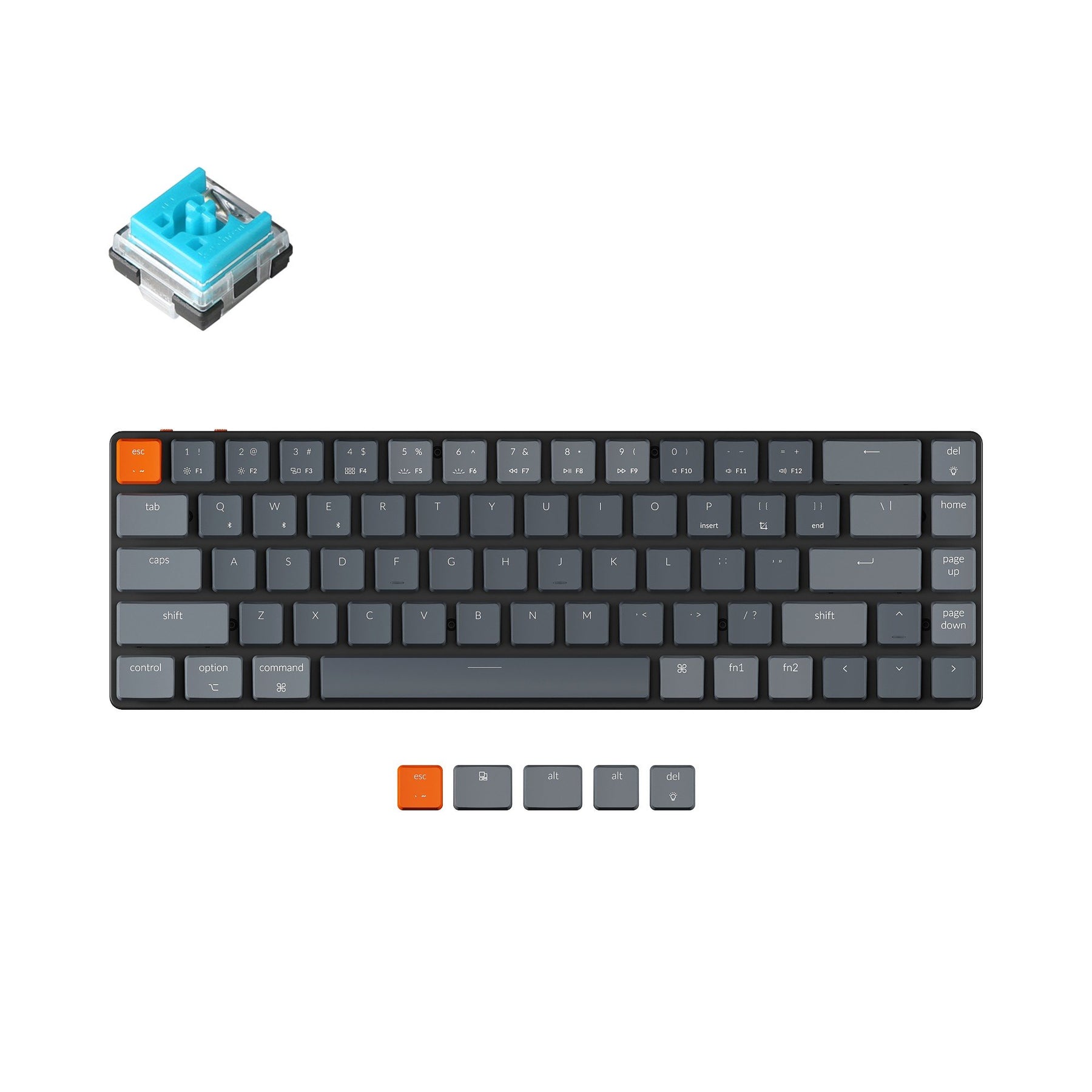 Keychron K7 Ultra-slim Wireless Mechanical Keyboard (US ANSI Layout)