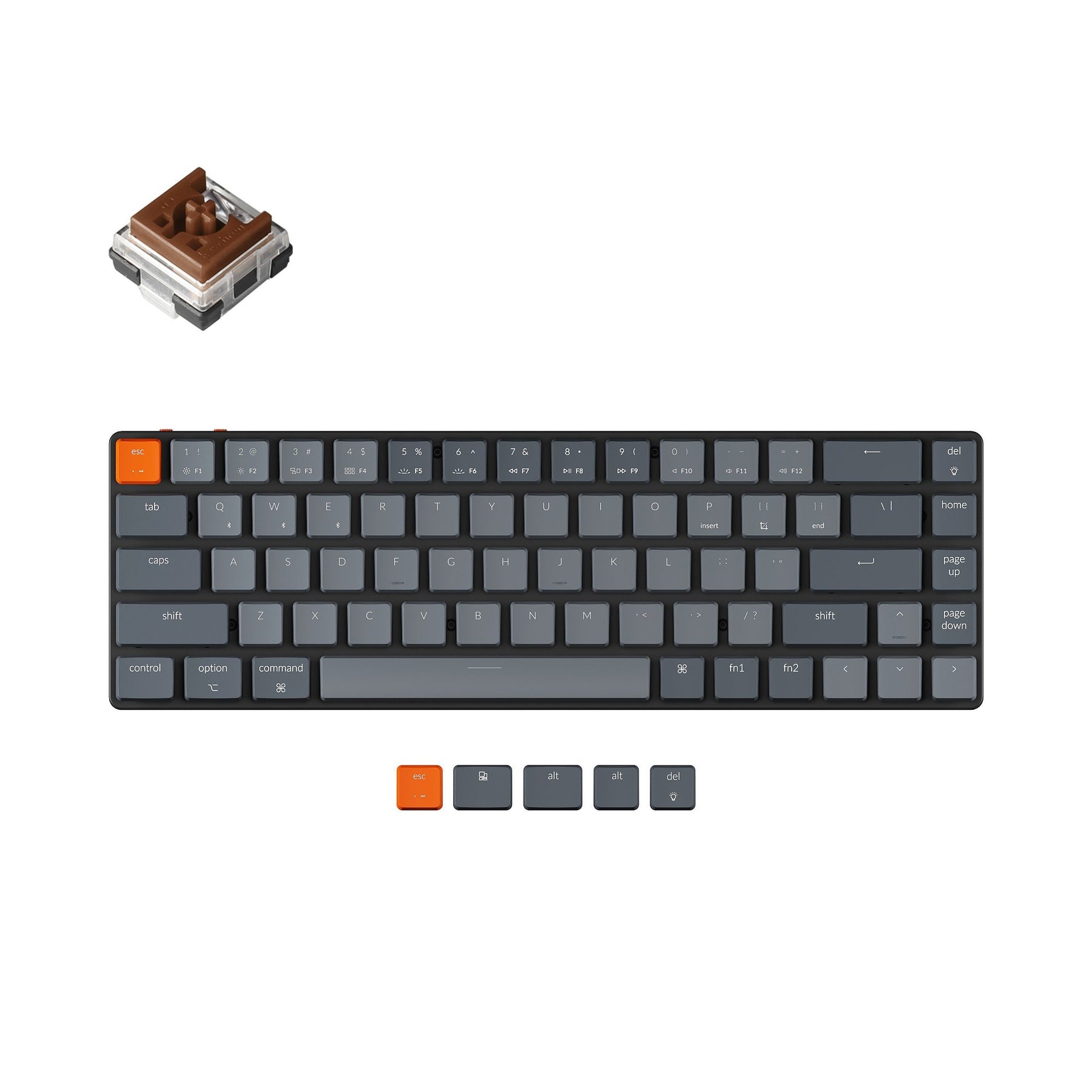 Keychron K7 Ultra-slim Wireless Mechanical Keyboard (US ANSI Layout)